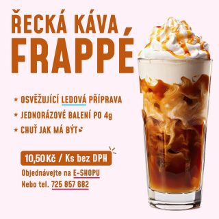 Vychutnejte si kávu jako v Řecku. Pravé řecké Frappé café - dovážené přímo z Řecka. 🇬🇷Je velmi osvěžující a zároveň má...